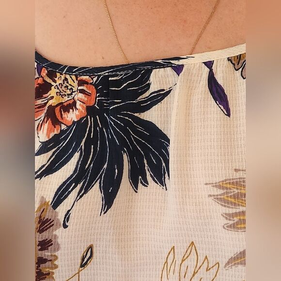 NWT Lovestitch One Size Slvless Floral Print Up/ Down Women's Maxi Dress - Picture 14 of 14